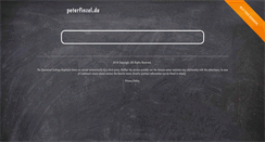 Desktop Screenshot of peterfinzel.de